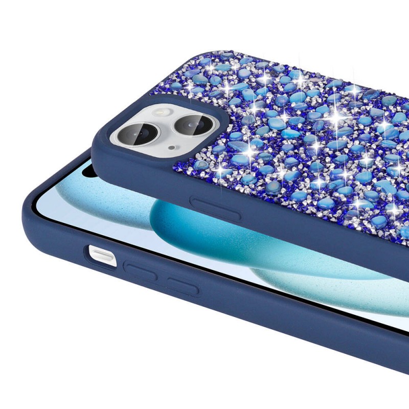 Bal-z Apple iPhone 15 Kılıf Parlak Taşlı Tasarım  Linea Diamond Kapak