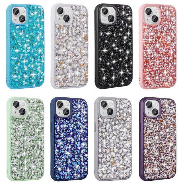 Apple iPhone 15 Kılıf Parlak Taşlı Tasarım Zore Linea Kapak Apple iPhone 15 Kılıf Parlak Taşlı Tasarım Zore Linea Kapak
