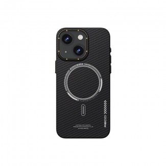 Apple iPhone 15 Kılıf Recci Machinist Serisi M-safe Şarj Özellikli Magnetik Karbon Kapak Apple iPhone 15 Kılıf Recci Machinist Serisi M-safe Şarj Özellikli Magnetik Karbon Kapak