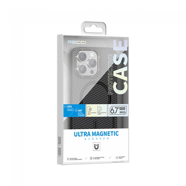 Apple iPhone 15 Kılıf Recci Machinist Serisi Magsafe Şarj Özellikli Magnetik Karbon Kapak Apple iPhone 15 Kılıf Recci Machinist Serisi Magsafe Şarj Özellikli Magnetik Karbon Kapak