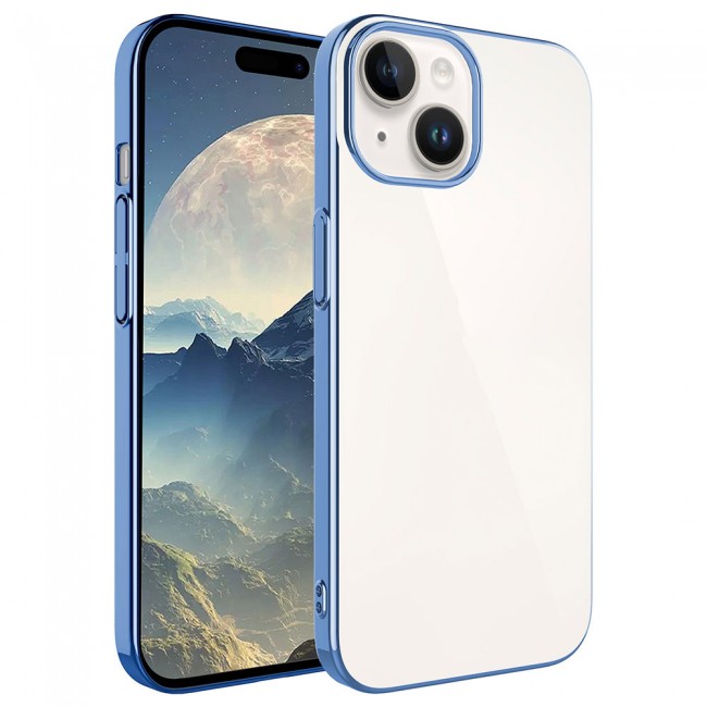 Apple iPhone 15 Kılıf Sert PC Renkli Çerçeveli Zore Riksos Kapak Apple iPhone 15 Kılıf Sert PC Renkli Çerçeveli Zore Riksos Kapak