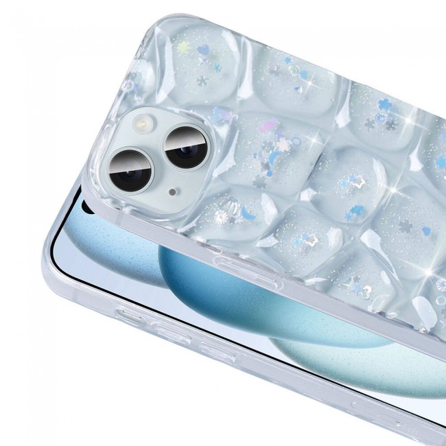 Apple iPhone 15 Kılıf Simli 3D Desenli Zore Hacar Kapak Apple iPhone 15 Kılıf Simli 3D Desenli Zore Hacar Kapak