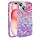 Apple iPhone 15 Kılıf Simli 3D Desenli Zore Hacar Kapak Apple iPhone 15 Kılıf Simli 3D Desenli Zore Hacar Kapak