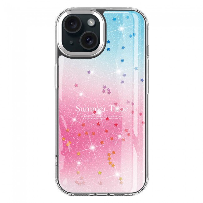 Apple iPhone 15 Kılıf Simli Desenli Parlak Zore Task Kapak Apple iPhone 15 Kılıf Simli Desenli Parlak Zore Task Kapak