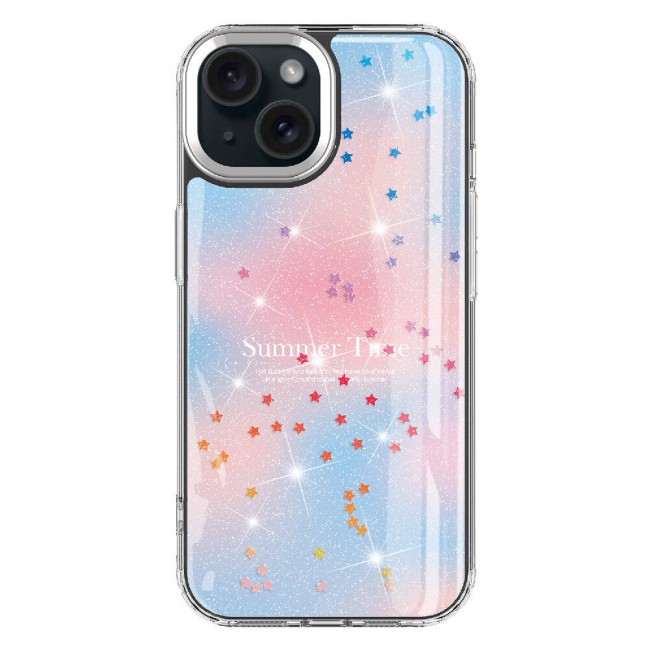 Apple iPhone 15 Kılıf Simli Desenli Parlak Zore Task Kapak Apple iPhone 15 Kılıf Simli Desenli Parlak Zore Task Kapak