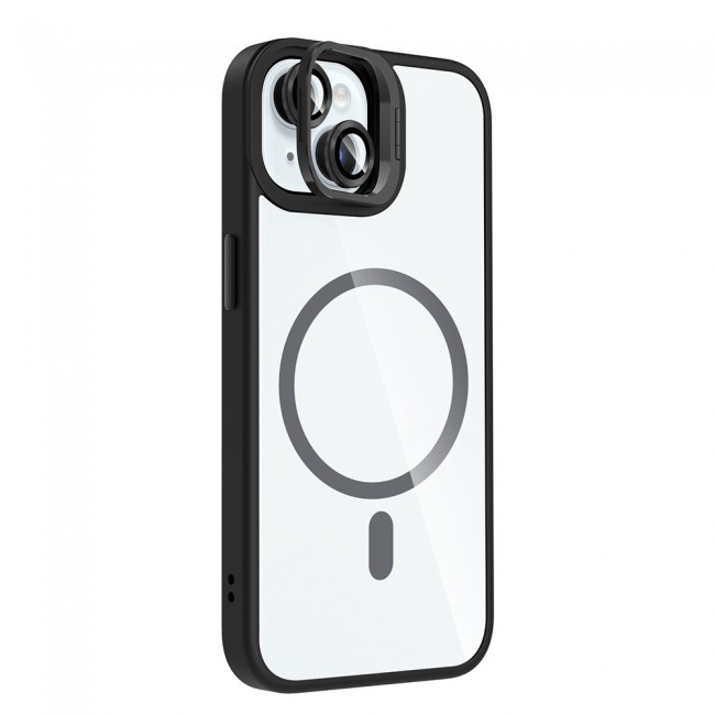 Apple iPhone 15 Kılıf Standlı ve Kamera Lens Hediyeli M-Safe Şarj Özellikli Zore Etro Kapak Apple iPhone 15 Kılıf Standlı ve Kamera Lens Hediyeli M-Safe Şarj Özellikli Zore Etro Kapak