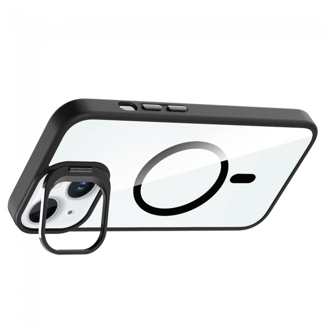 Apple iPhone 15 Kılıf Standlı ve Kamera Lens Hediyeli M-Safe Şarj Özellikli Zore Etro Kapak Apple iPhone 15 Kılıf Standlı ve Kamera Lens Hediyeli M-Safe Şarj Özellikli Zore Etro Kapak