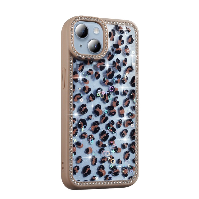 Bal-z Apple iPhone 15 Kılıf Taşlı ve Simli Tasarım Zore Azra Kapak