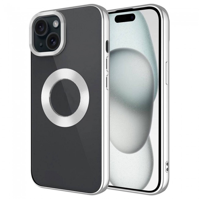 Apple iPhone 15 Kılıf Tek Kamera Çerçeveli Logo Gösteren Zore Omega Kapak Apple iPhone 15 Kılıf Tek Kamera Çerçeveli Logo Gösteren Zore Omega Kapak
