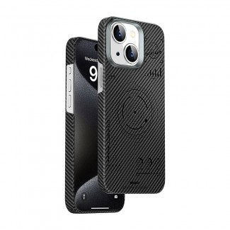 Apple iPhone 15 Kılıf Wiwu HHX-016 Karbon Fiber 600D Mars Kevlar Kapak Apple iPhone 15 Kılıf Wiwu HHX-016 Karbon Fiber 600D Mars Kevlar Kapak