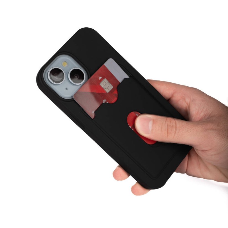 Bal-z Apple iPhone 15 Kılıf  Dora Kartlıklı Silikon Kapak