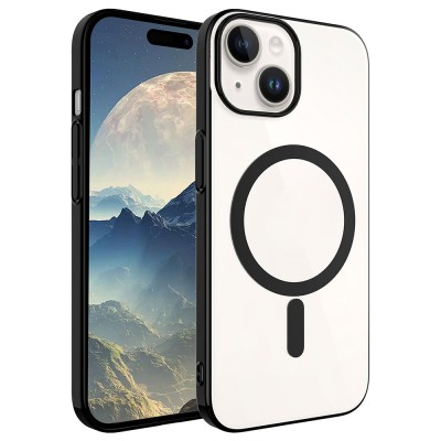 Bal-z Apple iPhone 15 Kılıf  Wireless Şarj Özellikli Pixel M-safe Kapak