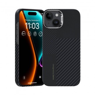Apple iPhone 15 M-safe Şarj Özellikli Karbon Fiber Benks Montage ArmorAir Kevlar Kapak Apple iPhone 15 M-safe Şarj Özellikli Karbon Fiber Benks Montage ArmorAir Kevlar Kapak