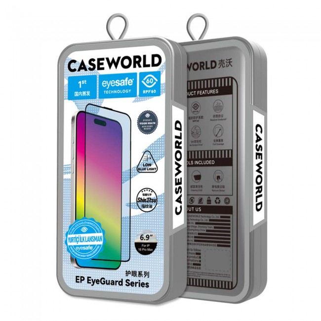 Apple iPhone 15 Plus CaseWorld EyeGuard Serisi 2.5D Eyesafe Teknolojili Cam Ekran Koruyucu Apple iPhone 15 Plus CaseWorld EyeGuard Serisi 2.5D Eyesafe Teknolojili Cam Ekran Koruyucu