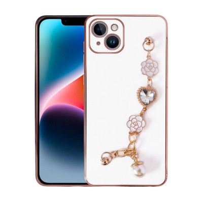 Bal-z Apple iPhone 15 Plus Kılıf El Tutamaçlı Kamera Korumalı  Taka Silikon Kapak