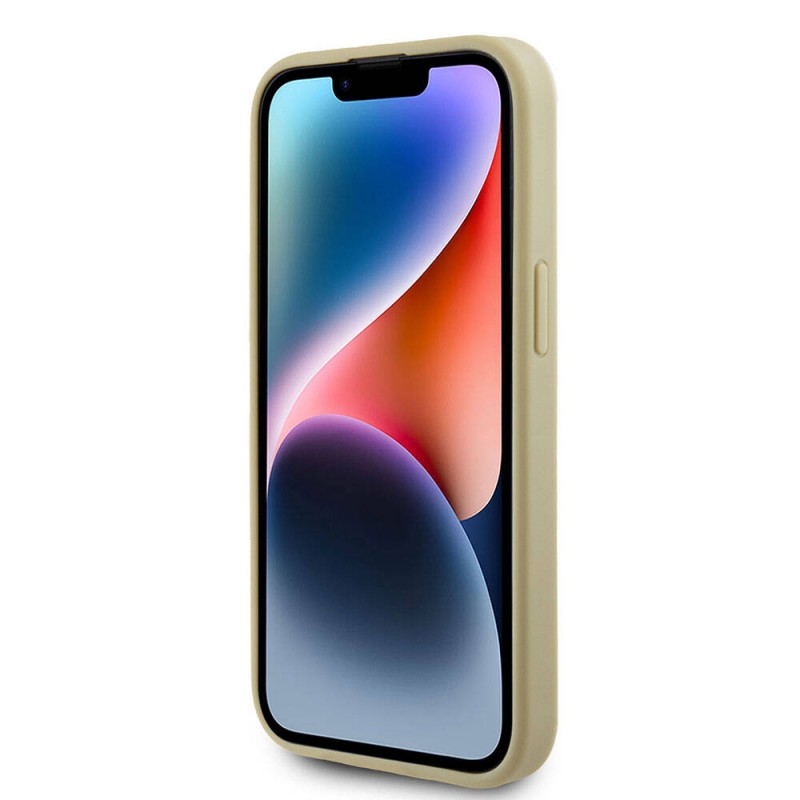 Bal-z Apple iPhone 15 Plus Kılıf Guess Orjinal Lisanslı 4G Büyük Metal Logolu Glitter Kapak