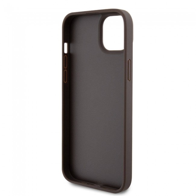 Apple iPhone 15 Plus Kılıf Guess Orjinal Lisanslı PU Deri Taşlı Üçgen Logo 4G Desenli Strass Kapak Apple iPhone 15 Plus Kılıf Guess Orjinal Lisanslı PU Deri Taşlı Üçgen Logo 4G Desenli Strass Kapak