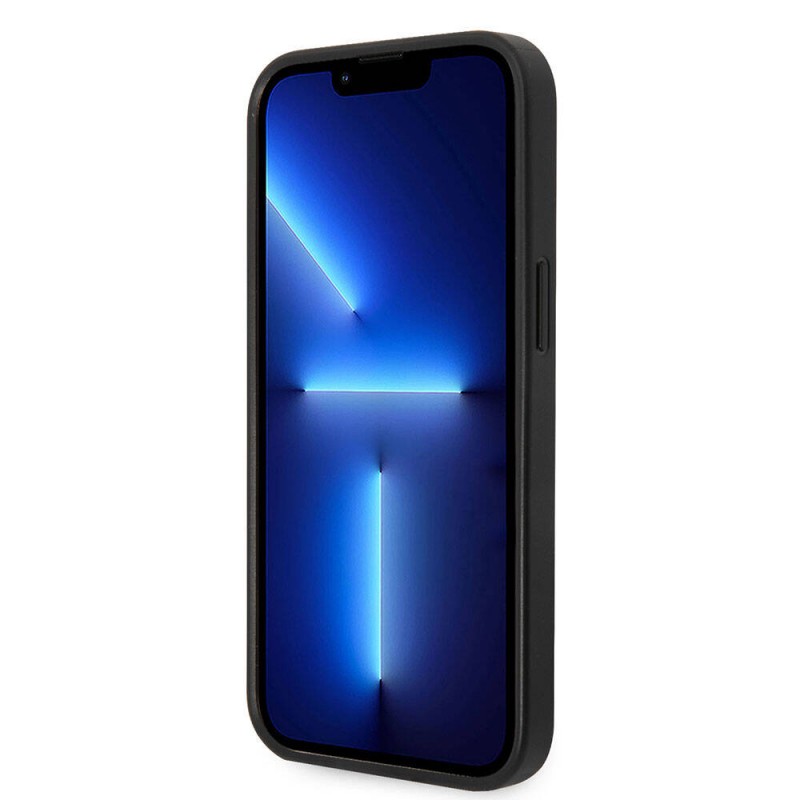 Bal-z Apple iPhone 15 Plus Kılıf Guess Orjinal Lisanslı PU Deri Yazı ve 4G Metal Logolu Desenli Kapak