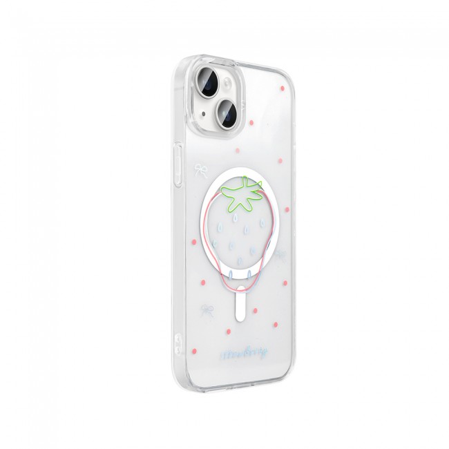 Apple iPhone 15 Plus Kılıf M-Safe Şarj Özellikli Şeffaf Zore Folk Sert Kapak Apple iPhone 15 Plus Kılıf M-Safe Şarj Özellikli Şeffaf Zore Folk Sert Kapak