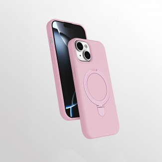 Apple iPhone 15 Plus Kılıf M-safe Şarj Özellikli Standlı Zore Samara Kapak Apple iPhone 15 Plus Kılıf M-safe Şarj Özellikli Standlı Zore Samara Kapak