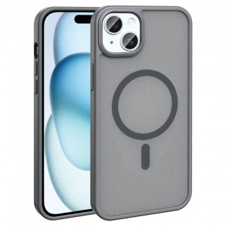 Apple iPhone 15 Plus Kılıf M-safe Şarj Özellikli Mat Arka Yüzey Zore Sio Kapak Apple iPhone 15 Plus Kılıf M-safe Şarj Özellikli Mat Arka Yüzey Zore Sio Kapak