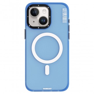 Apple iPhone 15 Plus Kılıf M-safe Şarj Özellikli Youngkit Colored Sand Serisi Kapak Apple iPhone 15 Plus Kılıf M-safe Şarj Özellikli Youngkit Colored Sand Serisi Kapak