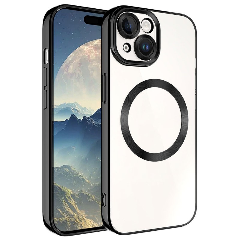 Bal-z Apple iPhone 15 Plus Kılıf M-safe Wireless Şarj Özellikli  Setro Silikon