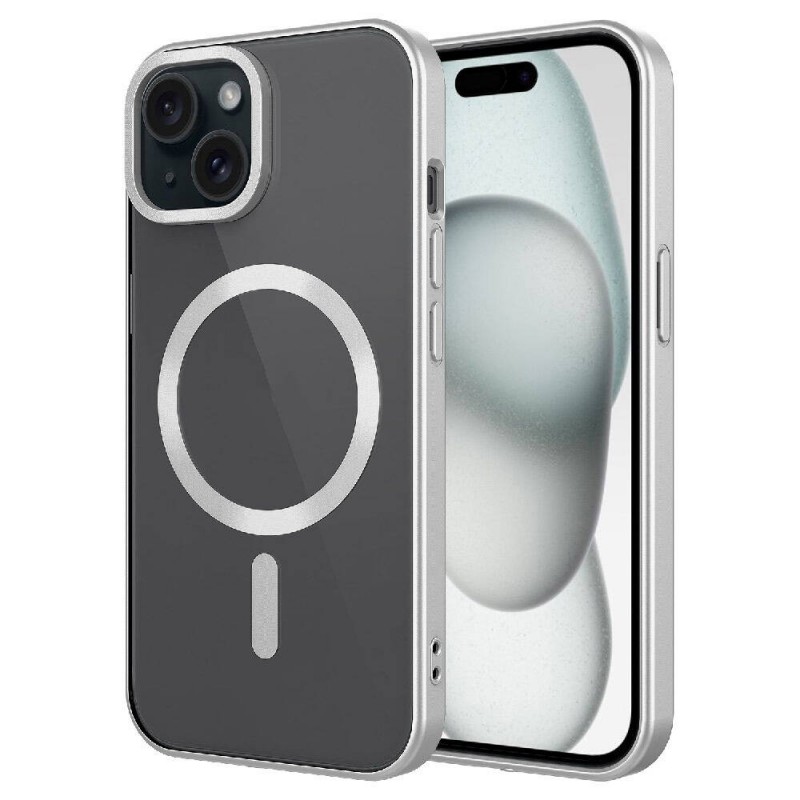 Bal-z Apple iPhone 15 Plus Kılıf Mat Tasarımlı M-safe Wireless Şarj Özellikli  Mat Setro Kapak