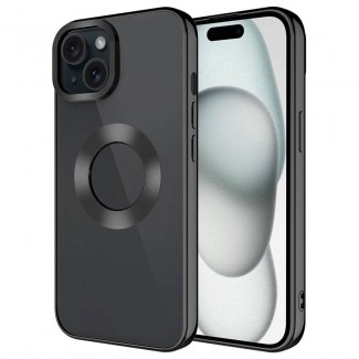 Apple iPhone 15 Plus Kılıf Tek Kamera Çerçeveli Logo Gösteren Zore Omega Kapak Apple iPhone 15 Plus Kılıf Tek Kamera Çerçeveli Logo Gösteren Zore Omega Kapak