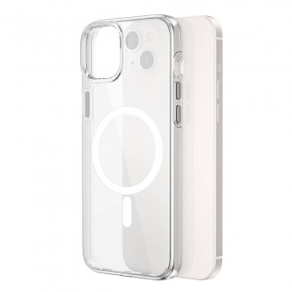 Apple iPhone 15 Plus Kılıf Wiwu BC-022 M-safe Şarj Özellikli Şeffaf Transparan Kapak Apple iPhone 15 Plus Kılıf Wiwu BC-022 M-safe Şarj Özellikli Şeffaf Transparan Kapak