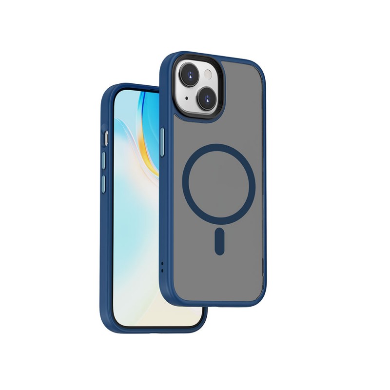 Bal-z Apple iPhone 15 Plus Kılıf Wiwu FGG-011 M-safe Şarj Özellikli Kamera Korumalı Kapak