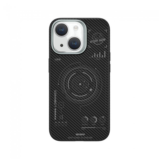 Apple iPhone 15 Plus Kılıf Wiwu HHX-016 Karbon Fiber 600D Mars Kevlar Kapak Apple iPhone 15 Plus Kılıf Wiwu HHX-016 Karbon Fiber 600D Mars Kevlar Kapak