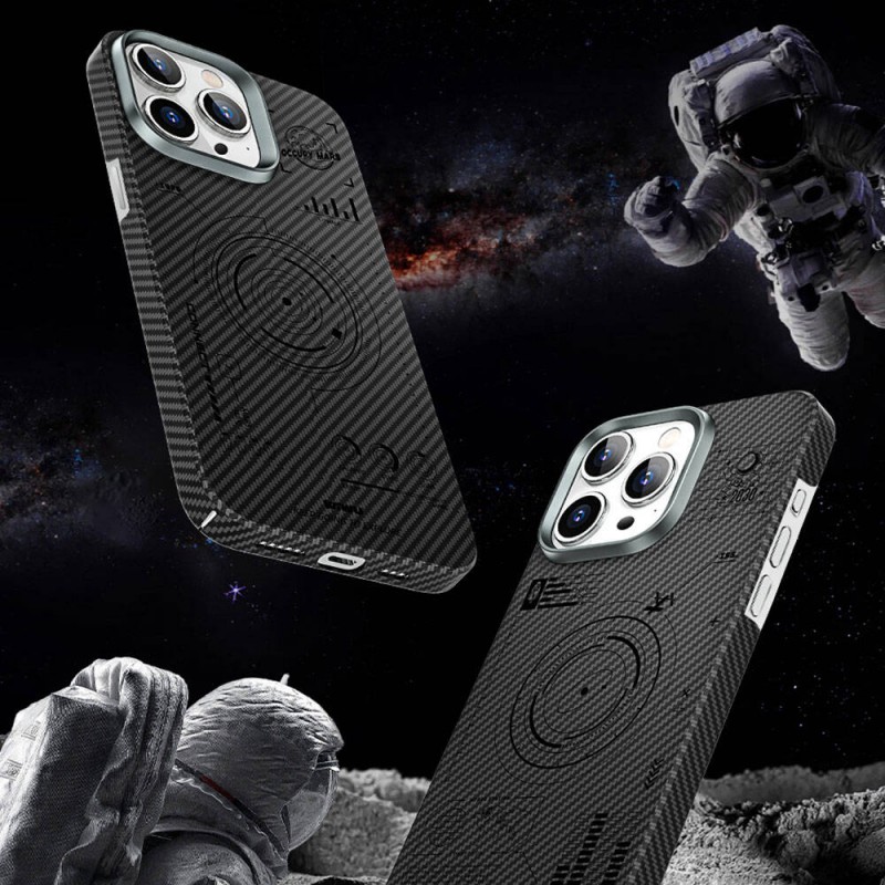 Bal-z Apple iPhone 15 Plus Kılıf Wiwu KJZ-017 Karbon Fiber 600D Explore Kevlar Kapak
