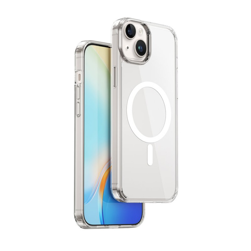 Bal-z Apple iPhone 15 Plus Kılıf Wiwu MCC-101 Magnetic Crystal Sert PC Kapak