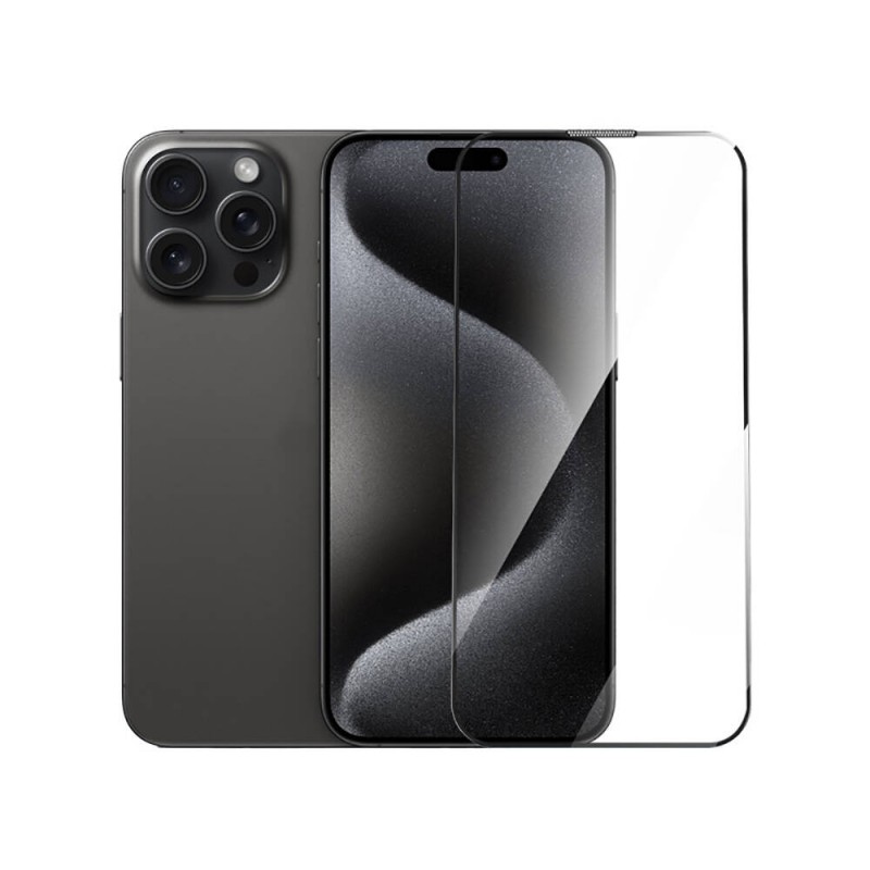 Bal-z Apple iPhone 15 Plus Wiwu GT-014 Polimer Oleofobik Kaplama Şeffaf Pürüzsüz Temperli Cam Ekran Koruyucu 25'li Paket