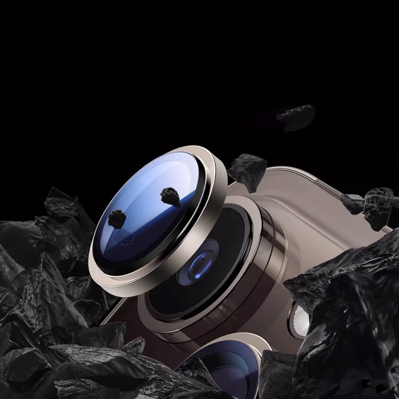 Bal-z Apple iPhone 15 Plus Wiwu LG-004 PVD Lens Guard Metal Kamera Lens Koruyucu