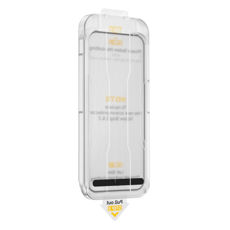 Bal-z Apple iPhone 15 Plus Wiwu SQ-008 Oleofobik Easy Install Darbeye Karşı Dayanıklı Temperli Cam Ekran Koruyucu + Kolay Uygulama Aparatlı