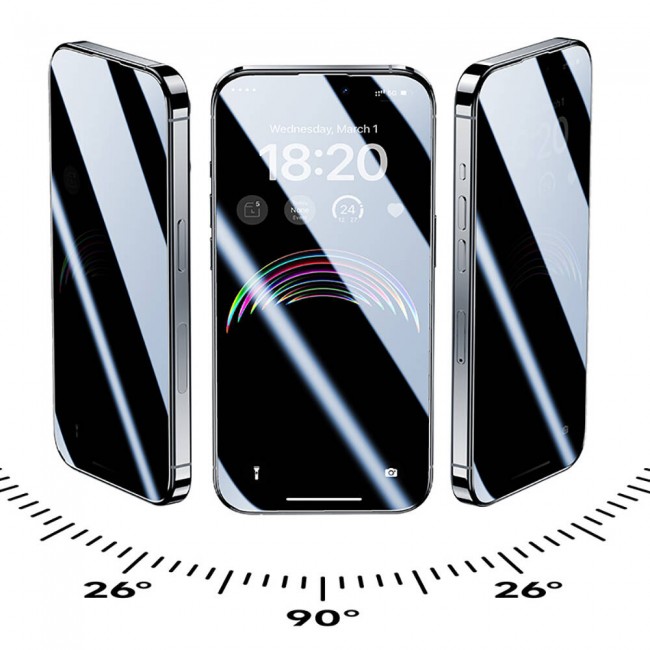 Apple iPhone 15 Pro Hidrofobik Ve Oleofobik Özellikli Benks Privacy Air Shield Ekran Koruyucu 10'lu Paket Apple iPhone 15 Pro Hidrofobik Ve Oleofobik Özellikli Benks Privacy Air Shield Ekran Koruyucu 10'lu Paket