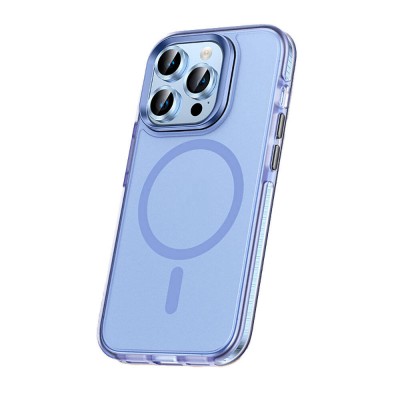 Bal-z Apple iPhone 15 Pro Kılıf Airbagli M-safe Wireless Şarj Özellikli Lens Koruyuculu  Klaptika Kapak