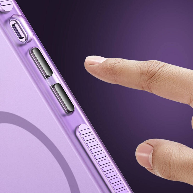 Bal-z Apple iPhone 15 Pro Kılıf Airbagli M-safe Wireless Şarj Özellikli Lens Koruyuculu  Klaptika Kapak