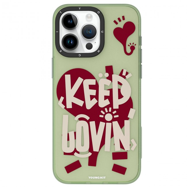 Apple iPhone 15 Pro Kılıf Desenli Youngkit Happy Hearth Serisi Kapak Apple iPhone 15 Pro Kılıf Desenli Youngkit Happy Hearth Serisi Kapak