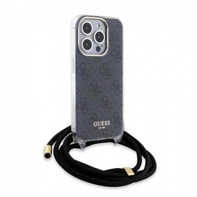 Apple iPhone 15 Pro Kılıf Guess Orjinal Lisanslı Çapraz Kordon 4G Desenli Kapak Apple iPhone 15 Pro Kılıf Guess Orjinal Lisanslı Çapraz Kordon 4G Desenli Kapak