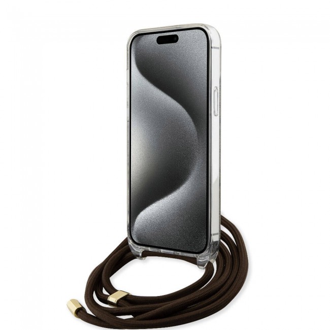 Apple iPhone 15 Pro Kılıf Guess Orjinal Lisanslı Çapraz Kordon 4G Desenli Kapak Apple iPhone 15 Pro Kılıf Guess Orjinal Lisanslı Çapraz Kordon 4G Desenli Kapak