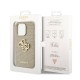 Apple iPhone 15 Pro Kılıf Guess Orjinal Lisanslı Delikli Yazı ve 4G Glitter Büyük Metal Logolu Kapak Apple iPhone 15 Pro Kılıf Guess Orjinal Lisanslı Delikli Yazı ve 4G Glitter Büyük Metal Logolu Kapak