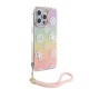 Apple iPhone 15 Pro Kılıf Guess Orjinal Lisanslı Desenli Yazı Logolu Askı İpli Holografik Glitter Peony Kapak Apple iPhone 15 Pro Kılıf Guess Orjinal Lisanslı Desenli Yazı Logolu Askı İpli Holografik Glitter Peony Kapak