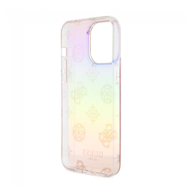 Apple iPhone 15 Pro Kılıf Guess Orjinal Lisanslı Desenli Yazı Logolu Askı İpli Holografik Glitter Peony Kapak Apple iPhone 15 Pro Kılıf Guess Orjinal Lisanslı Desenli Yazı Logolu Askı İpli Holografik Glitter Peony Kapak