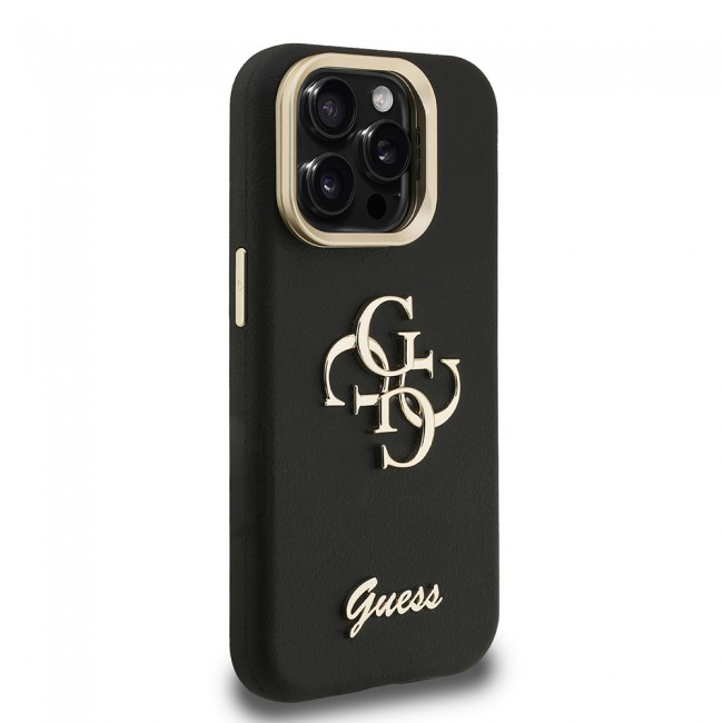 Apple iPhone 15 Pro Kılıf Guess Orjinal Lisanslı Grained Yazı Logolu Kamera Standlı Kapak Apple iPhone 15 Pro Kılıf Guess Orjinal Lisanslı Grained Yazı Logolu Kamera Standlı Kapak