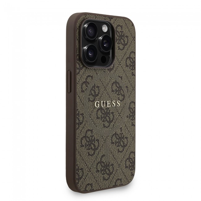 Apple iPhone 15 Pro Kılıf Guess Orjinal Lisanslı M-safe Şarj Özellikli PU Deri Bilek Askı İpli Yazı Logolu Kapak Apple iPhone 15 Pro Kılıf Guess Orjinal Lisanslı M-safe Şarj Özellikli PU Deri Bilek Askı İpli Yazı Logolu Kapak