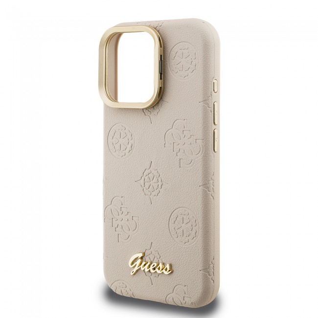 Apple iPhone 15 Pro Kılıf Guess Orjinal Lisanslı M-safe Şarj Özellikli Sıcak Baskılı Yazı Logolu Kamera Standlı PU Deri Peony Kapak Apple iPhone 15 Pro Kılıf Guess Orjinal Lisanslı M-safe Şarj Özellikli Sıcak Baskılı Yazı Logolu Kamera Standlı PU Deri Peony Kapak