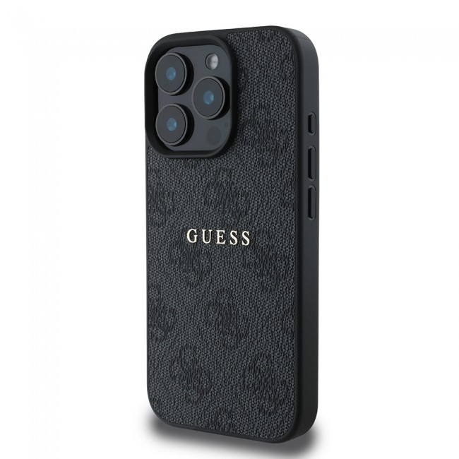 Apple iPhone 15 Pro Kılıf Guess Orjinal Lisanslı Magsafe Şarj Özellikli 4G Desen Yazı Logolu Kapak Apple iPhone 15 Pro Kılıf Guess Orjinal Lisanslı Magsafe Şarj Özellikli 4G Desen Yazı Logolu Kapak